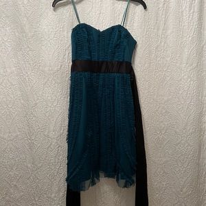 Max and Cleo Green Strapless Dress
